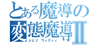 とある魔導の変態魔導師Ⅱ（シェゾ ウィグィィ）