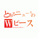 とあるニュースのＷピース（しぇしぇしぇのしぇー）