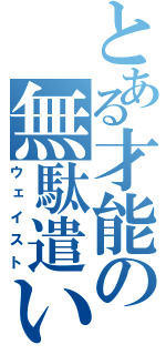 とある才能の無駄遣い（ウェイスト）