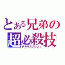 とある兄弟の超必殺技（テキサスブロンコ）