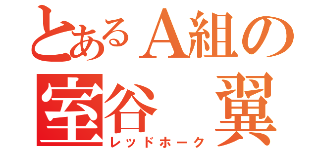 とあるＡ組の室谷 翼（レッドホーク）