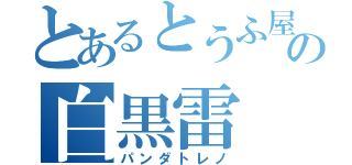 とあるとうふ屋の白黒雷（パンダトレノ）