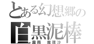 とある幻想郷の白黒泥棒（霧雨 魔理沙）