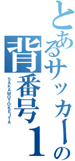 とあるサッカーの背番号１３（ＳＡＫＡＭＯＴＯＫＥＩＴＡ）