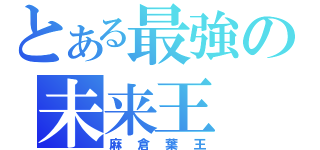 とある最強の未来王（麻倉葉王）