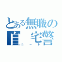 とある無職の自　宅警備（ニート）