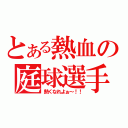 とある熱血の庭球選手（熱くなれよぉ～！！）