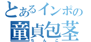 とあるインポの童貞包茎（ちんこ）