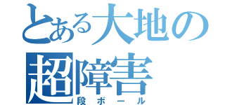 とある大地の超障害（段ボール）