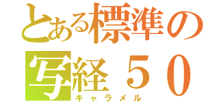 とある標準の写経５００貫（キャラメル）