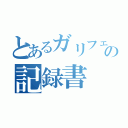 とあるガリフェスの記録書（）