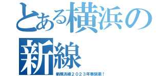 とある横浜の新線（新横浜線２０２３年春開業！）