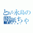 とある永島の壁紙ちゃん（特に無し）