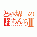 とある堺のおちんちんⅡ（インデックス）