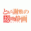 とある謝敷の接吻静画（チュープリ）