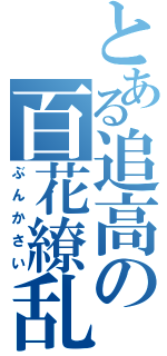 とある追高の百花繚乱（ぶんかさい）