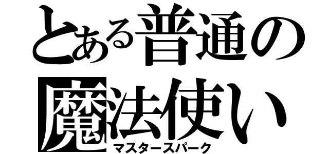 とある普通の魔法使い（マスタースパーク）