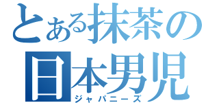 とある抹茶の日本男児（ジャパニーズ）