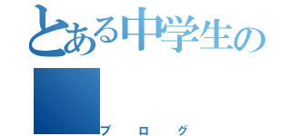 とある中学生の（ブログ）