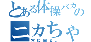 とある体操バカのニカちゃん（常に回る。）