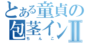 とある童貞の包茎インポⅡ（ちんこ）