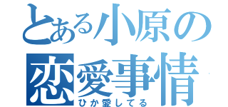 とある小原の恋愛事情（ひか愛してる）