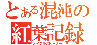 とある混沌の紅葉記録（メイプルストーリー）