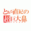 とある直紀の超巨大鼻（ハナデカ）