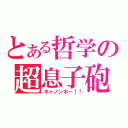 とある哲学の超息子砲（キャノンホー！！）