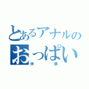 とあるアナルのおっぱい（快感）