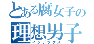 とある腐女子の理想男子（インデックス）