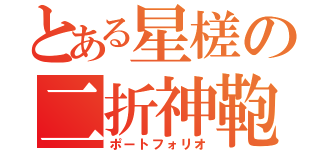 とある星槎の二折神鞄（ポートフォリオ）