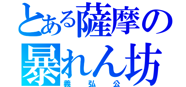 とある薩摩の暴れん坊（義弘公）