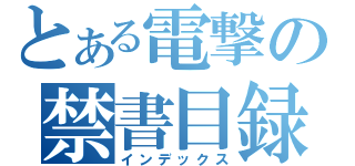 とある電撃の禁書目録（インデックス）