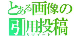 とある画像の引用投稿（リツイート）