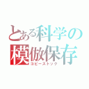 とある科学の模倣保存（コピーストック）