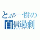 とある一樹の自信過剰（超エリート）