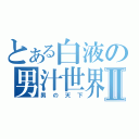 とある白液の男汁世界Ⅱ（男の天下）