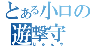 とある小口の遊撃守（じゅんや）