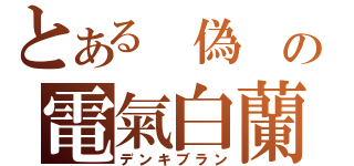 とある 偽 の電氣白蘭（デンキブラン）