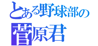 とある野球部の菅原君（）