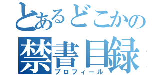 とあるどこかの禁書目録（プロフィール）