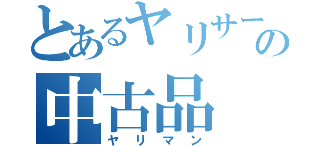 とあるヤリサーの中古品（ヤリマン）