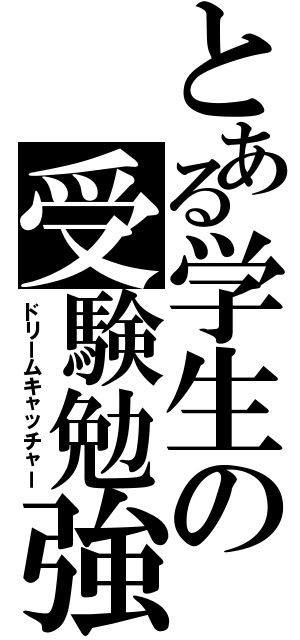 とある学生の受験勉強（ドリームキャッチャー）