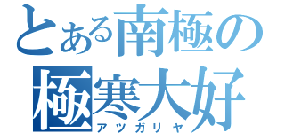 とある南極の極寒大好（アツガリヤ）