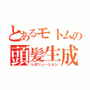 とあるモトムの頭髪生成（レボリューション）