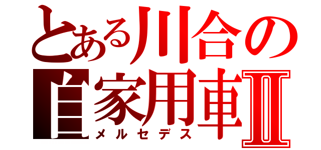 とある川合の自家用車Ⅱ（メルセデス）