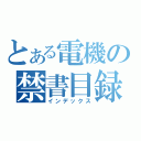 とある電機の禁書目録（インデックス）