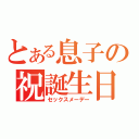 とある息子の祝誕生日（セックスメーデー）