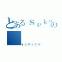 とあるｓｅｋａｉの（インデックス）